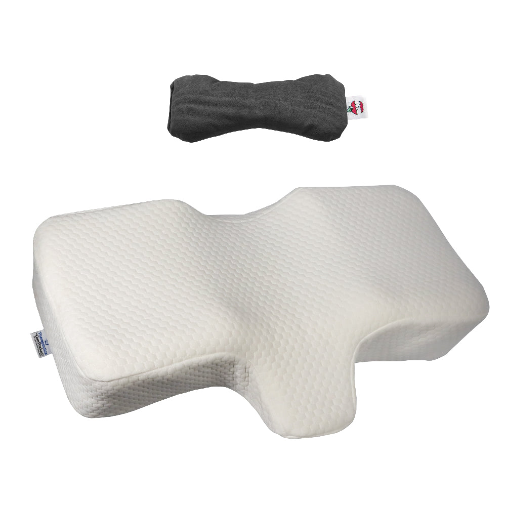 Therapeutica Pillow, Orthopedic Support - White & Core Products MicroBeads Dry Eye Compress Moist Heat Pack Bundle