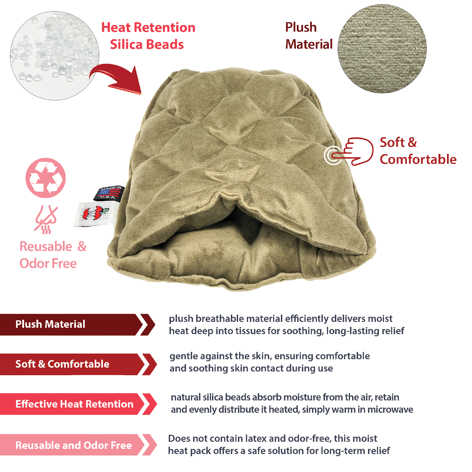MicroBeads Arthritis Mitt Moist Heat Therapy Pack