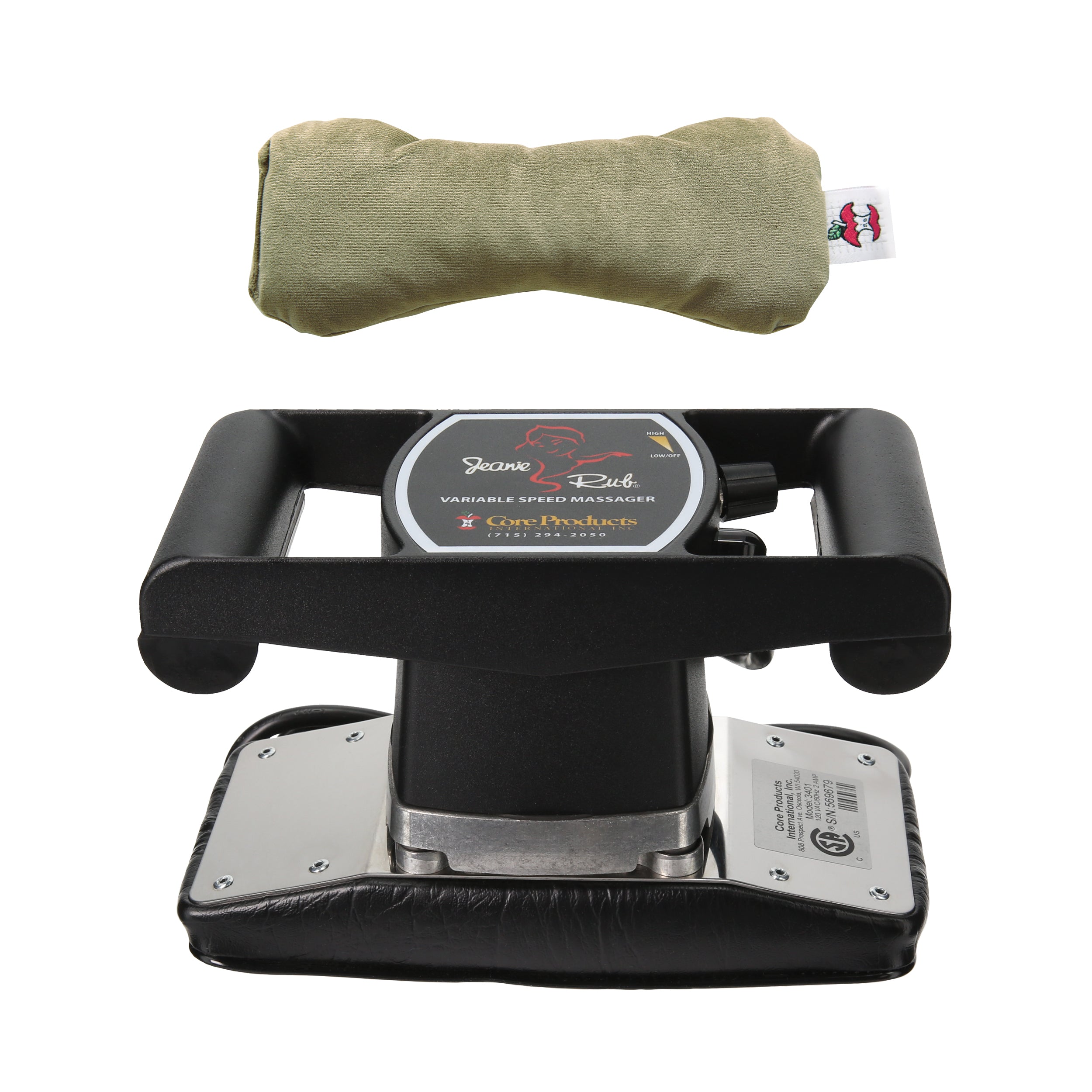 Jeanie Rub Massager and Microbeads Eye mask Bundle