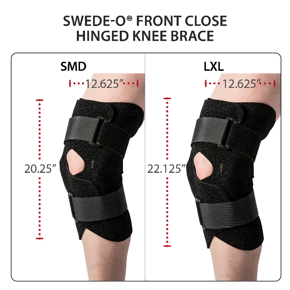 Swede-O Front Close Knee Brace with Hinges