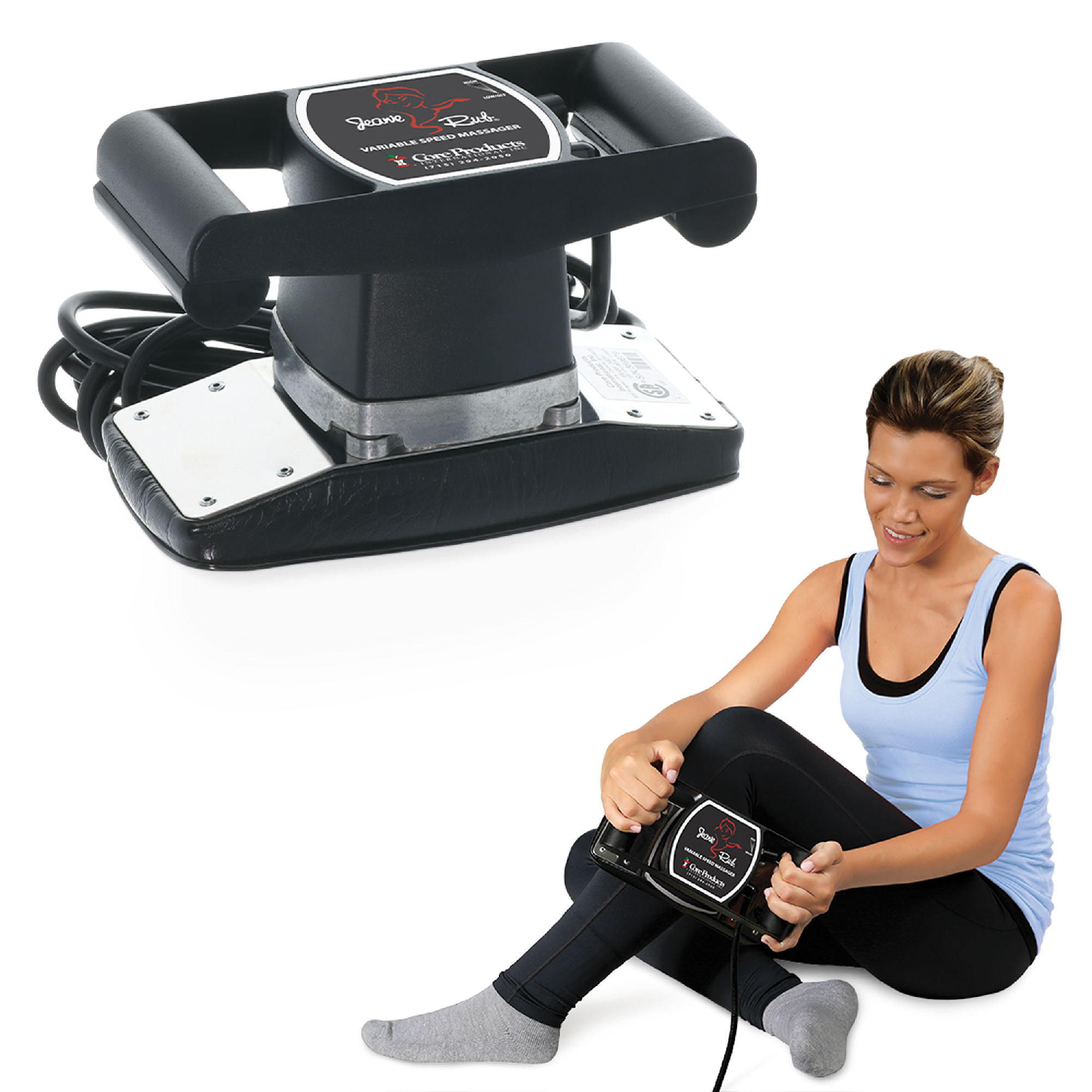 Core Products Jeanie Rub Variable Speed Massager - Sheepskin Cover Combo
