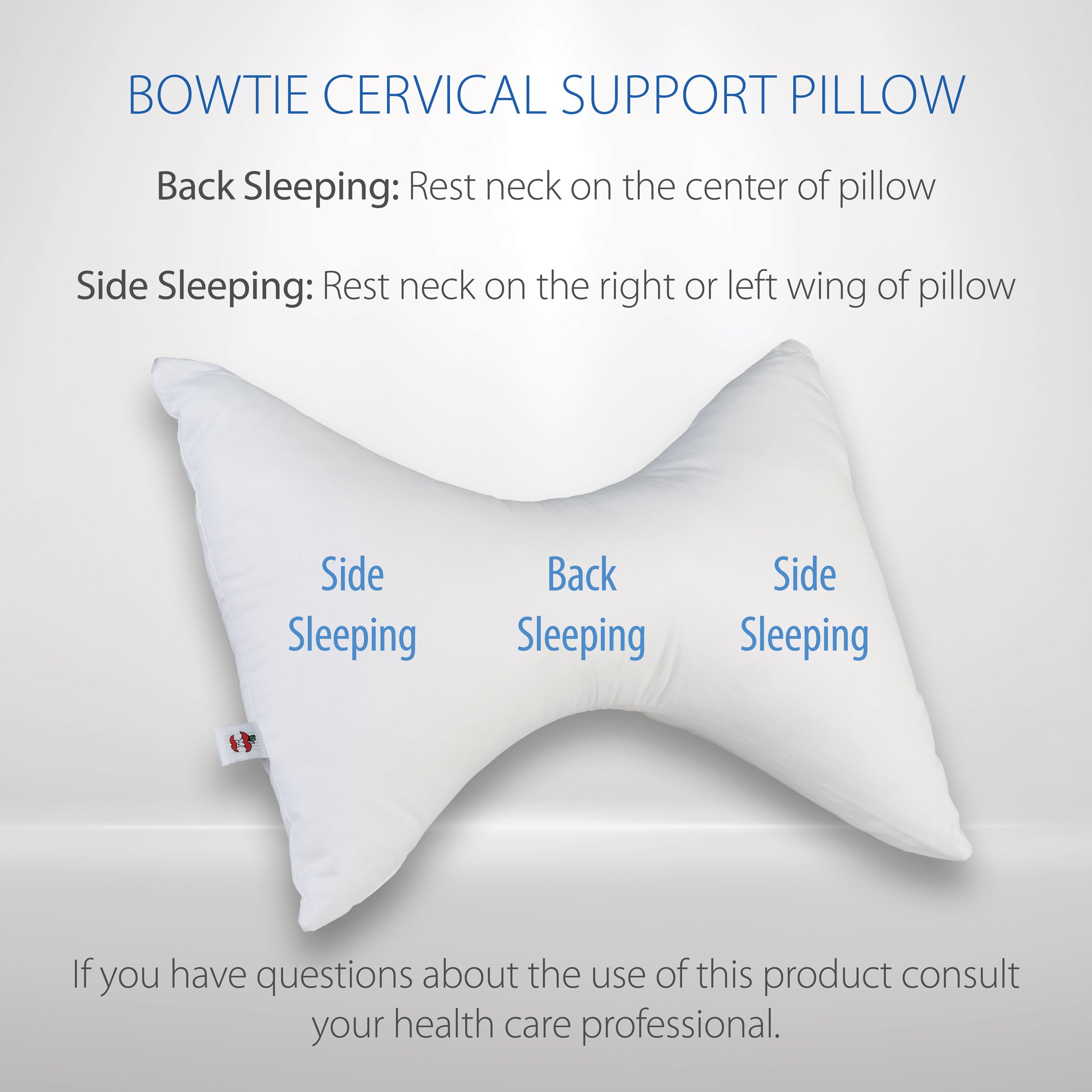 Bowtie Pillow Cervical Support Pillow