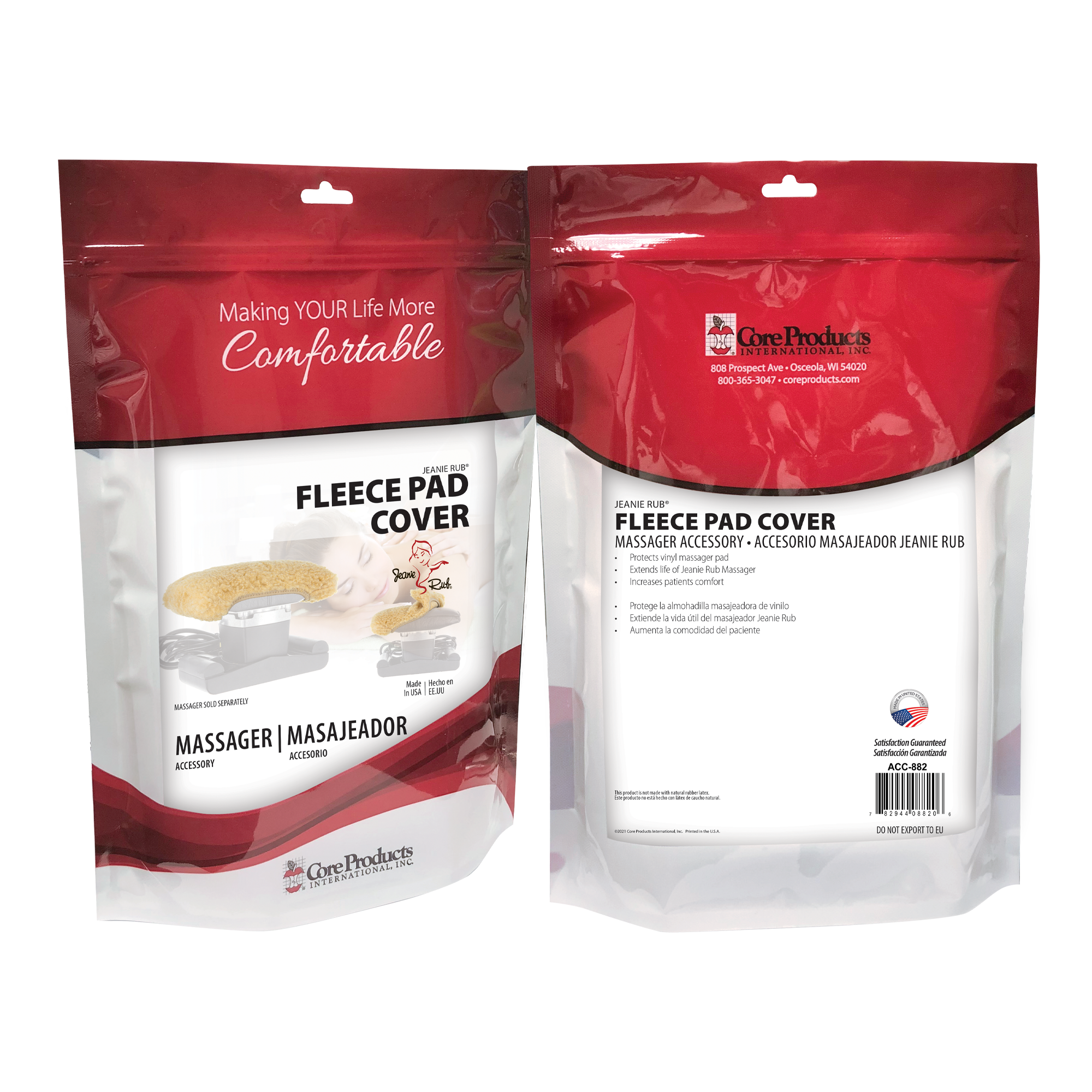 Jeanie Rub Fleece Pad Cover