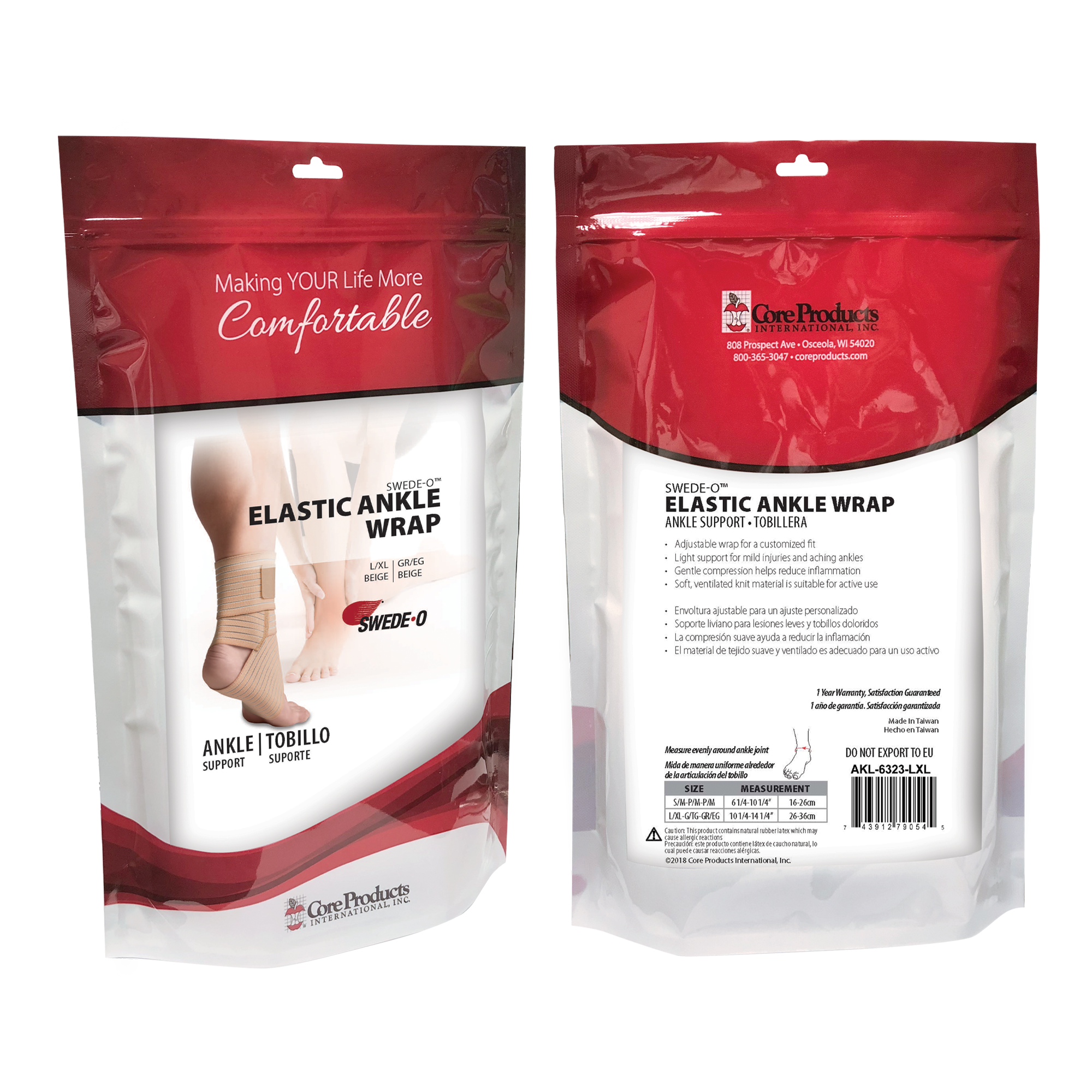 Swede-O Elastic Ankle Wrap