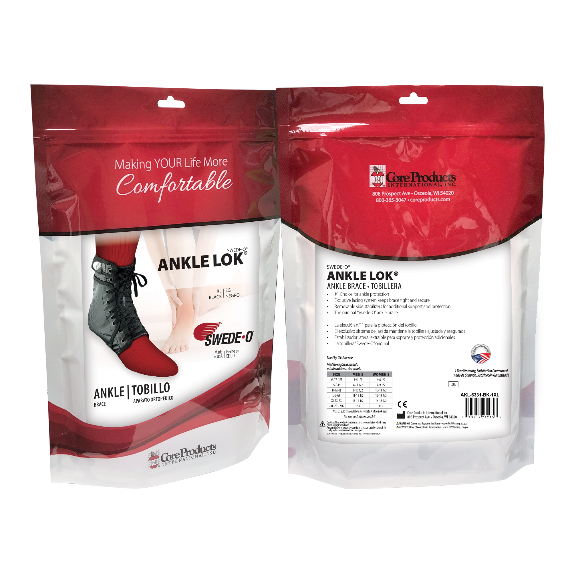 Swede-O Ankle Lok Brace