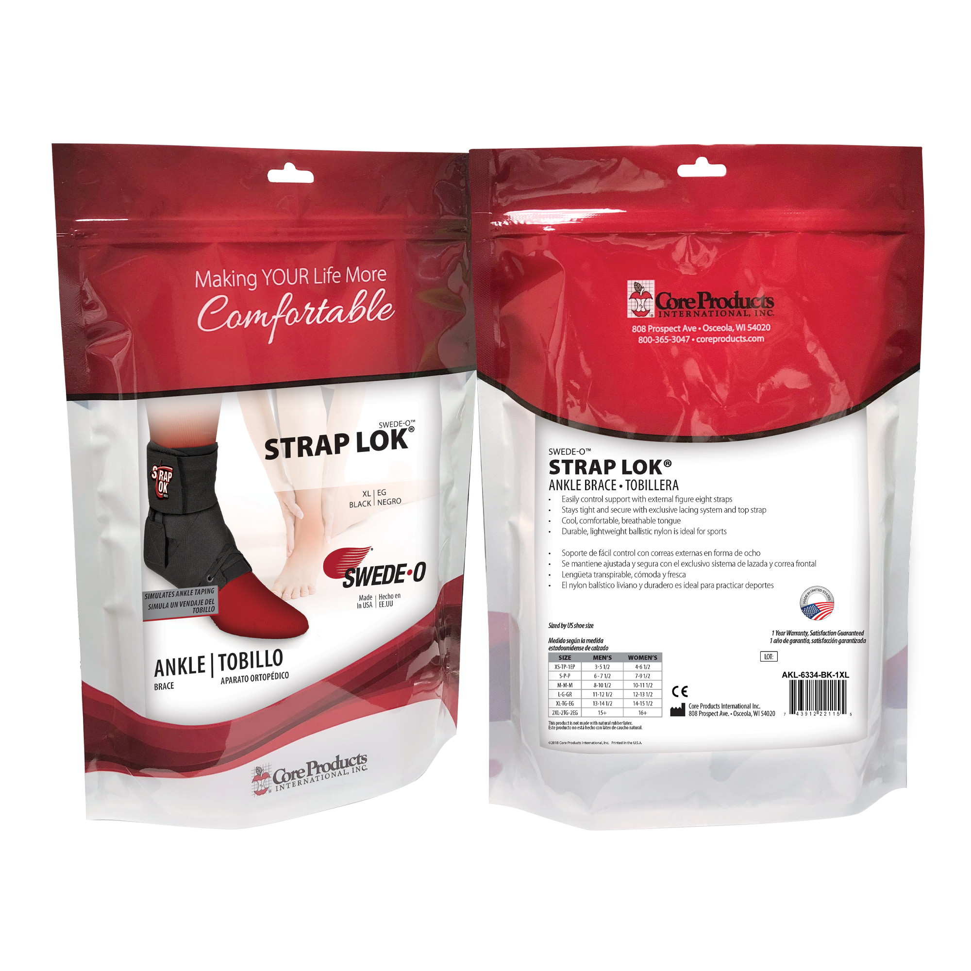 Swede-O Strap Lok Ankle Brace