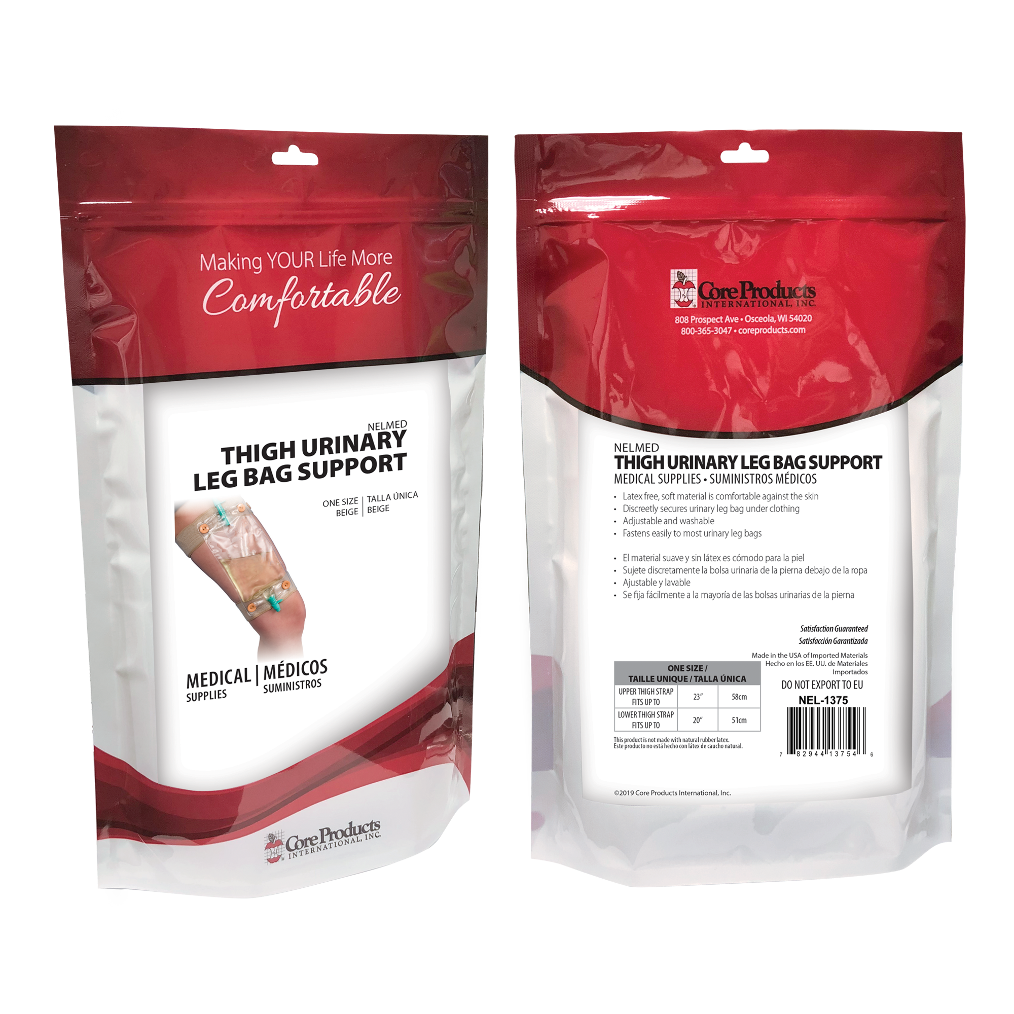 NelMed Thigh Urinary Bag Support