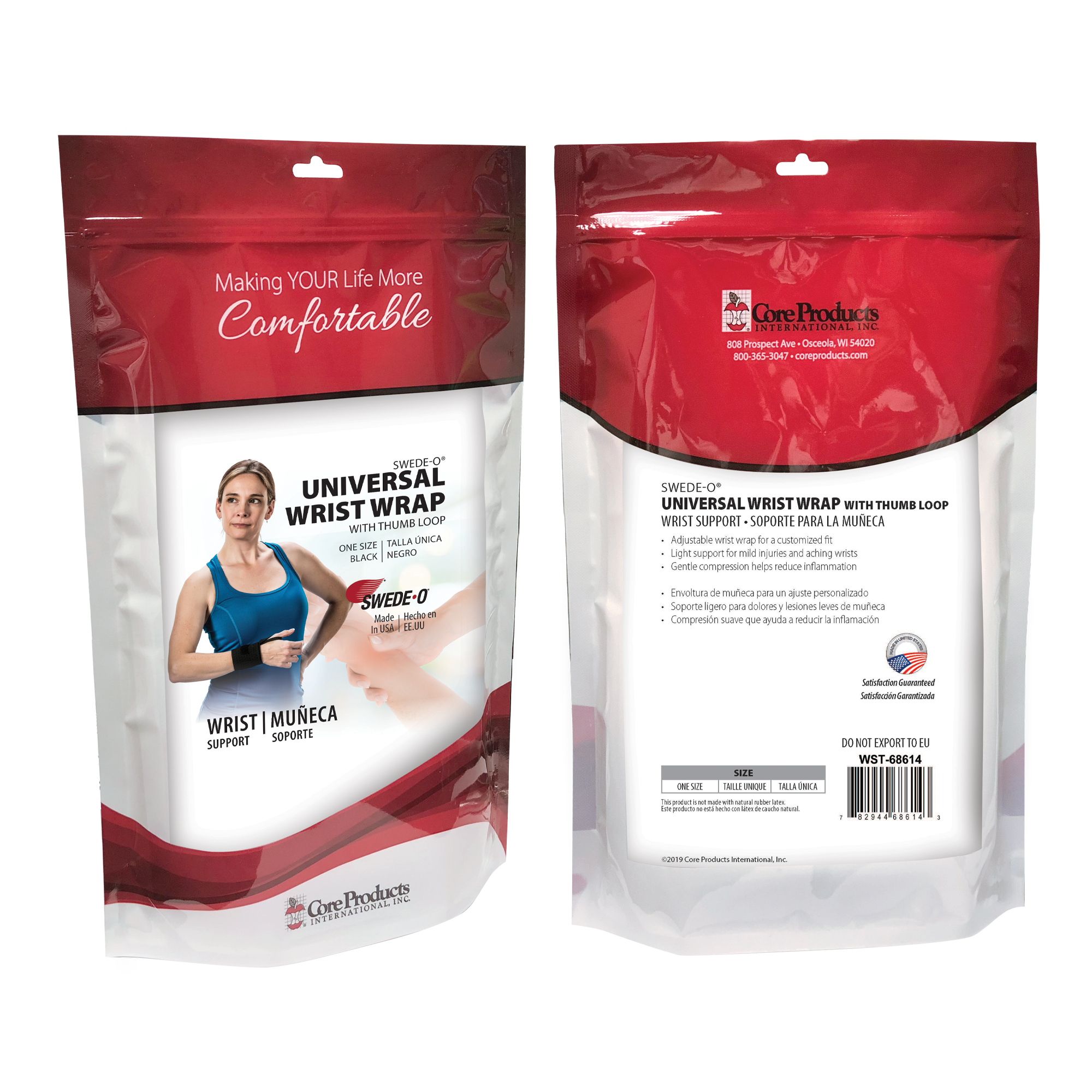 Swede-O Universal Wrist Wrap with Thumb Loop