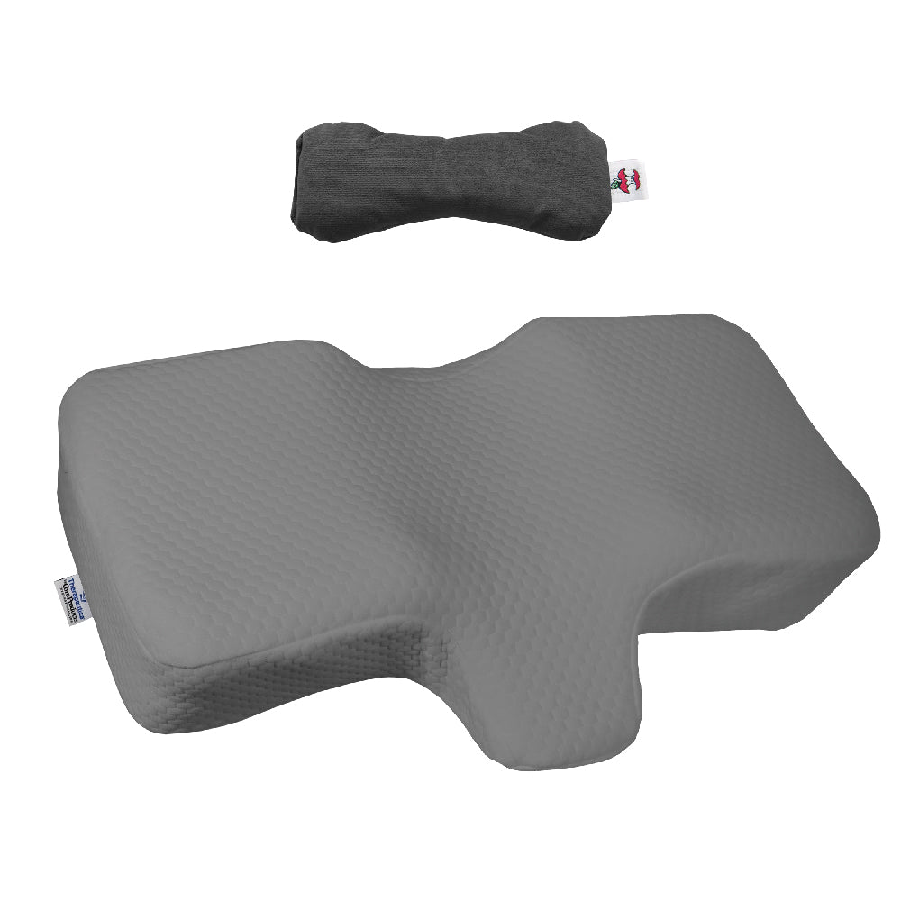 Therapeutica Pillow, Orthopedic Support - Gray & Core Products MicroBeads Dry Eye Compress Moist Heat Pack Bundle