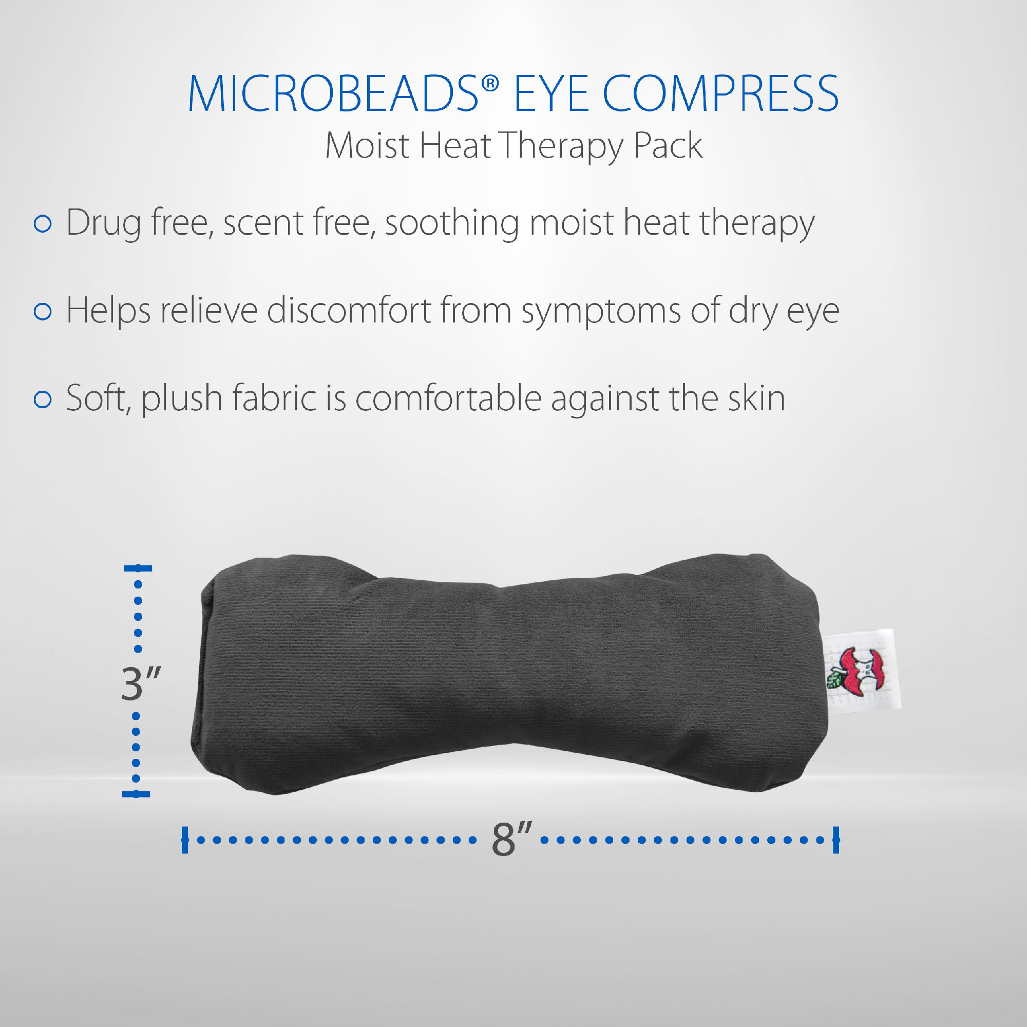 Therapeutica Pillow, Orthopedic Support - White & Core Products MicroBeads Dry Eye Compress Moist Heat Pack Bundle