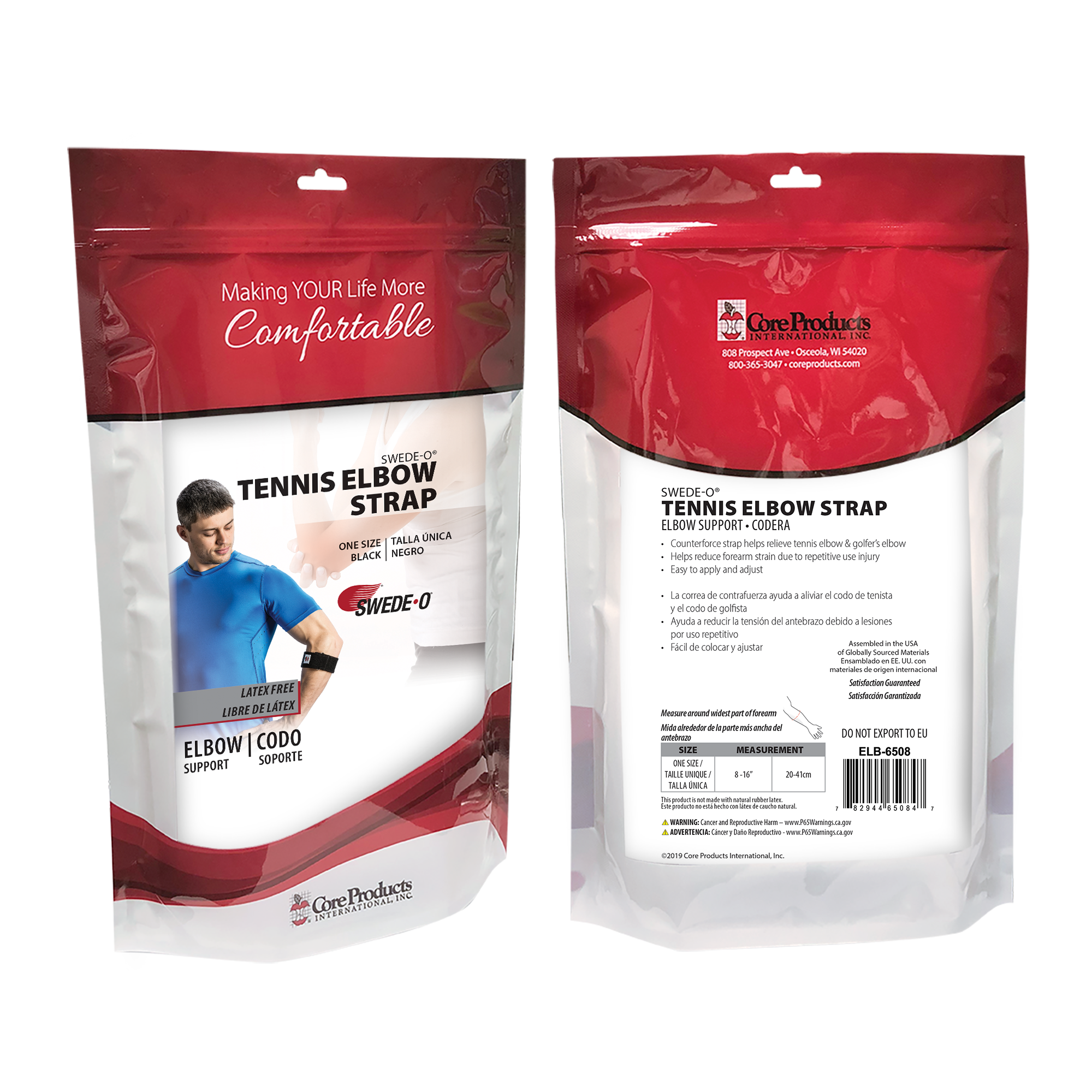 Swede-O Tennis Elbow Strap