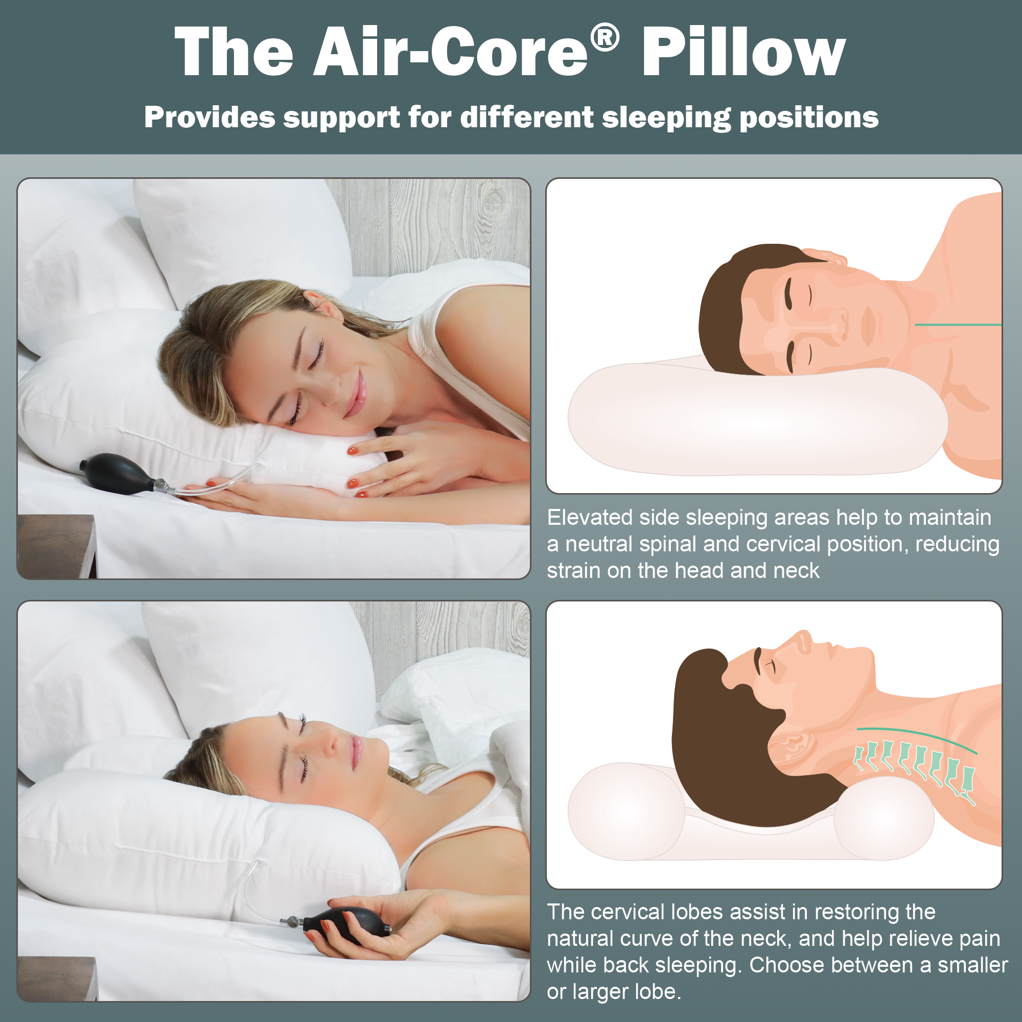 Air-Core Adjustable Tri-Core Pillow (Discontinued)