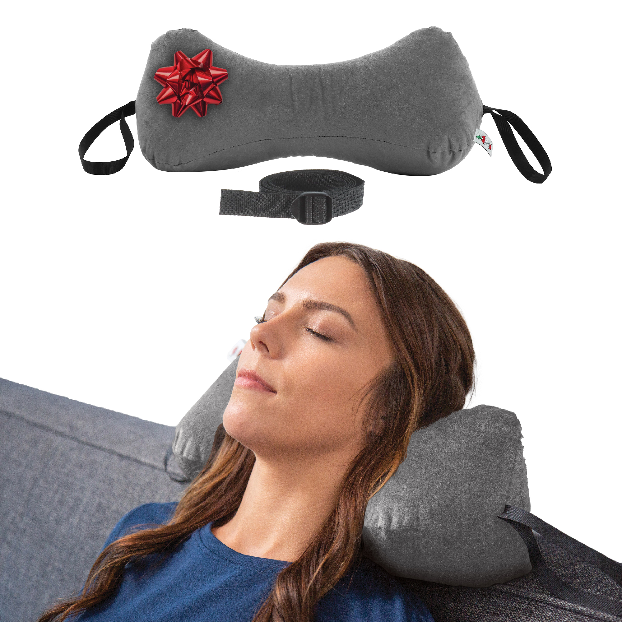 Sleep Log Chiropractic Bone Shaped Neck & Cervical Pillow- Lumbar Support