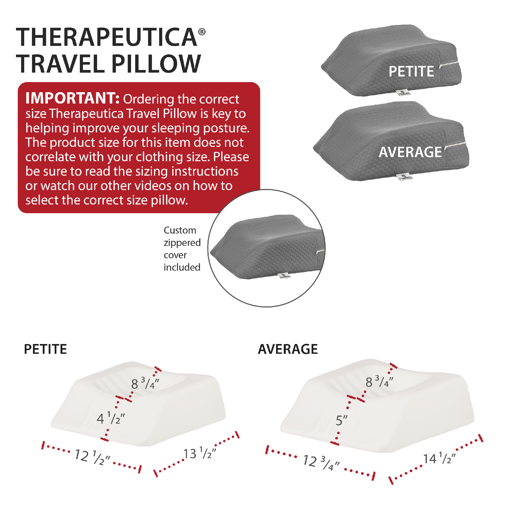Therapeutica Travel Pillow