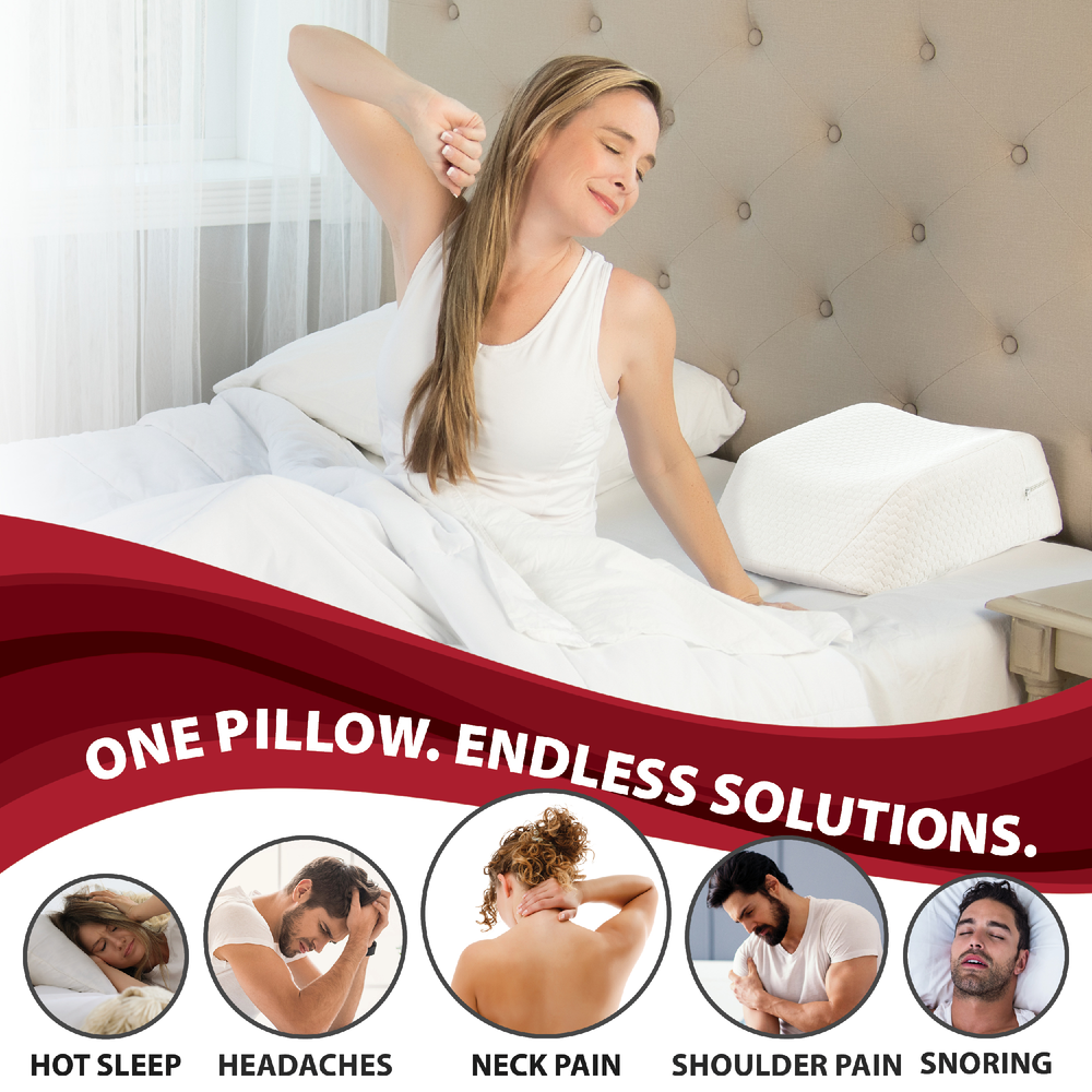 枕 Travel pillow Therapeutica Orthopedic Cervical Travel Pillow | Back & Side Sleepers
