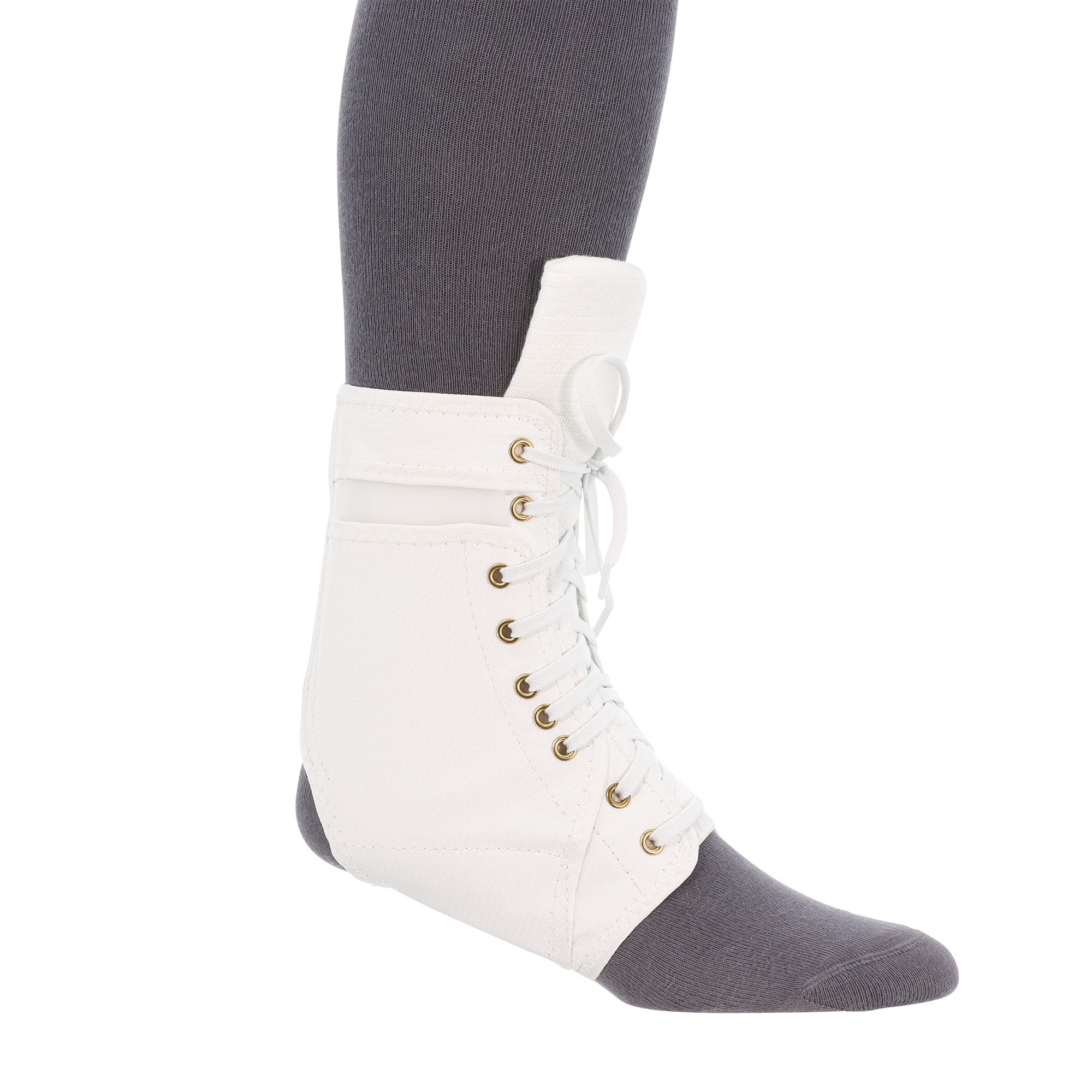 Swede-O Ankle Lok Brace, Padded Tongue, White