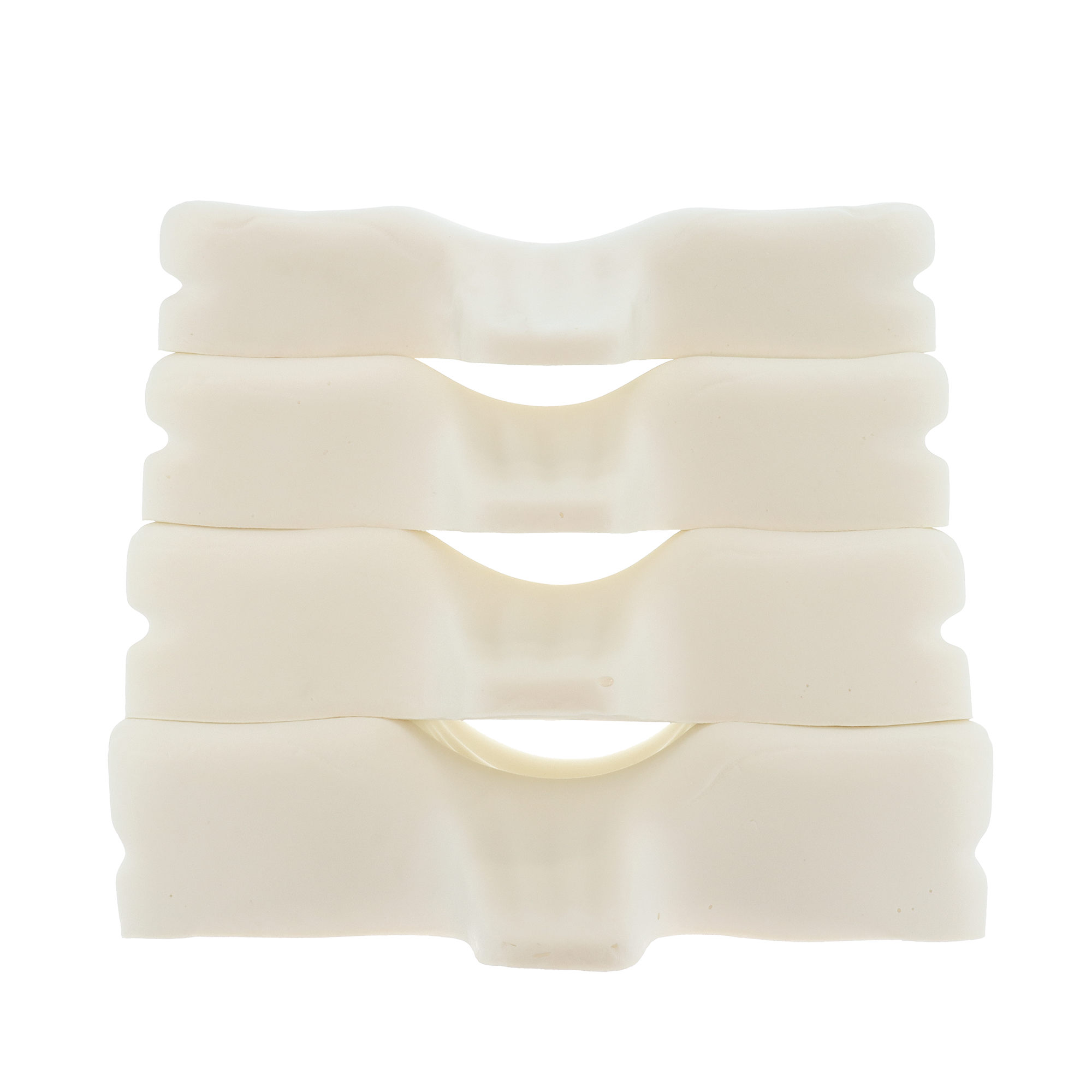 Therapeutica orthopedic pillow by Core Products International stacked on top of each other in various sizes