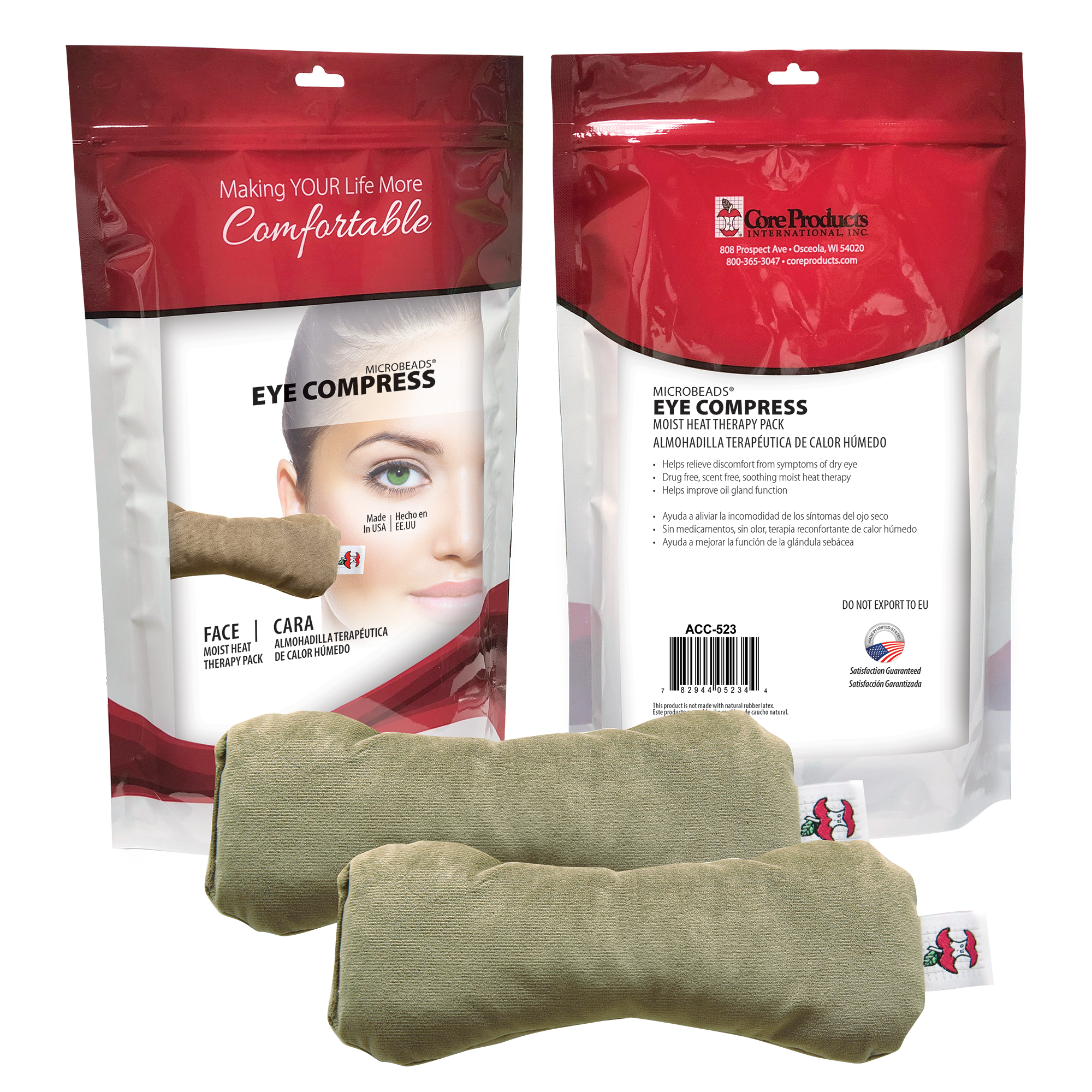 MicroBeads Dry Eye Compress Moist Heat Pack
