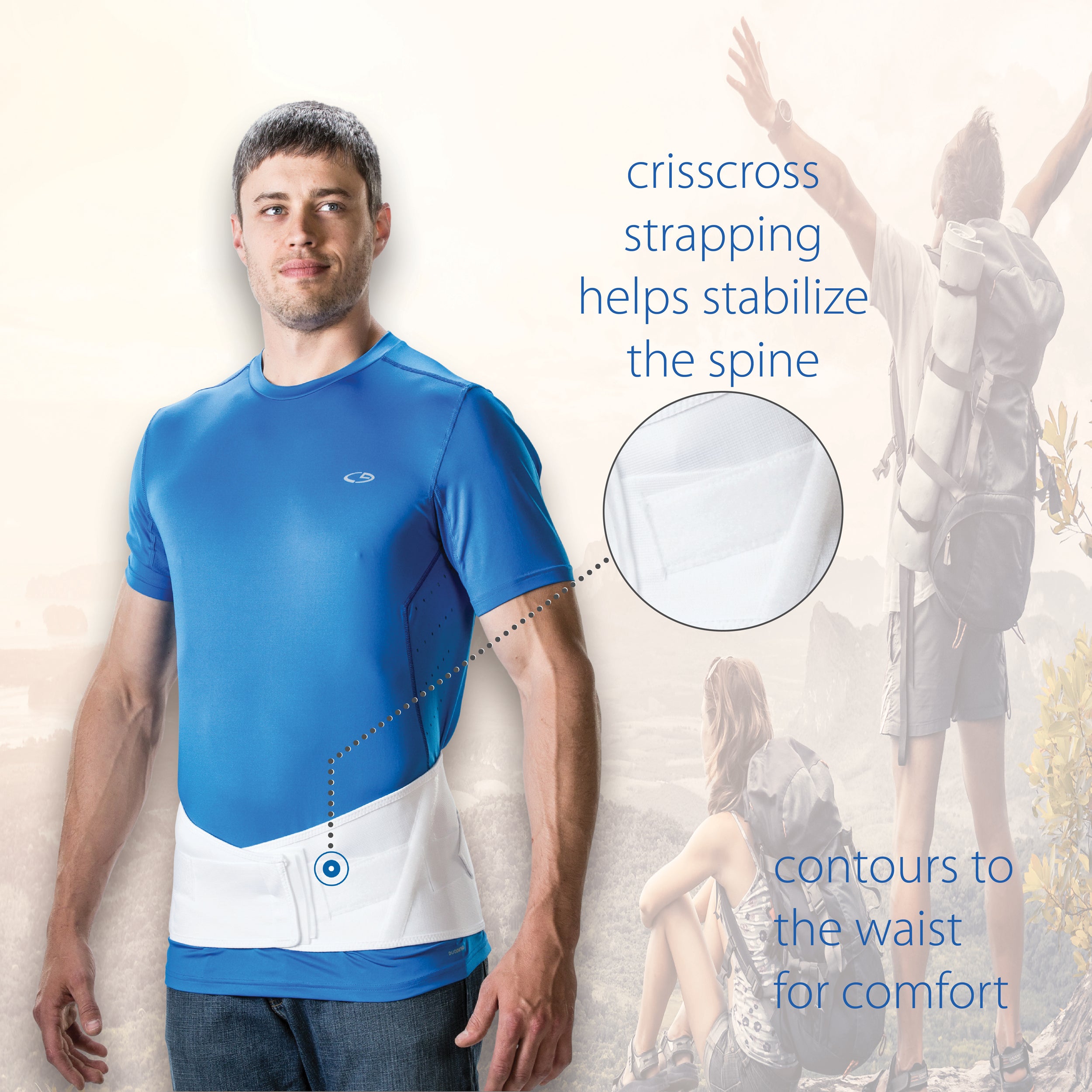 Elastic Crisscross Lower Back Support Brace | Support & Stability