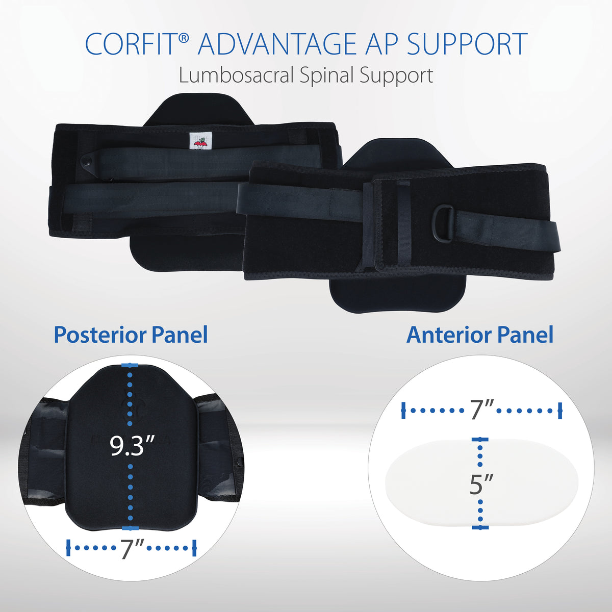 Apd Back Support CorFit Advantage AP Lumbosacral Spinal Support | Mild Compression