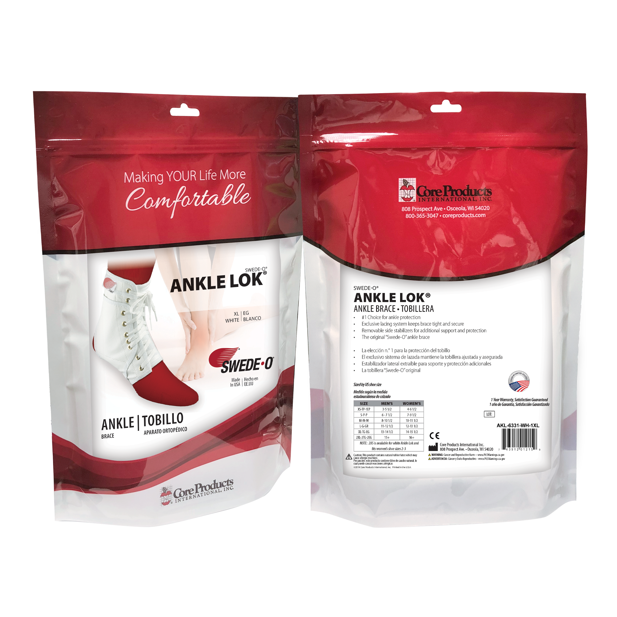 Swede-O Ankle Lok Brace