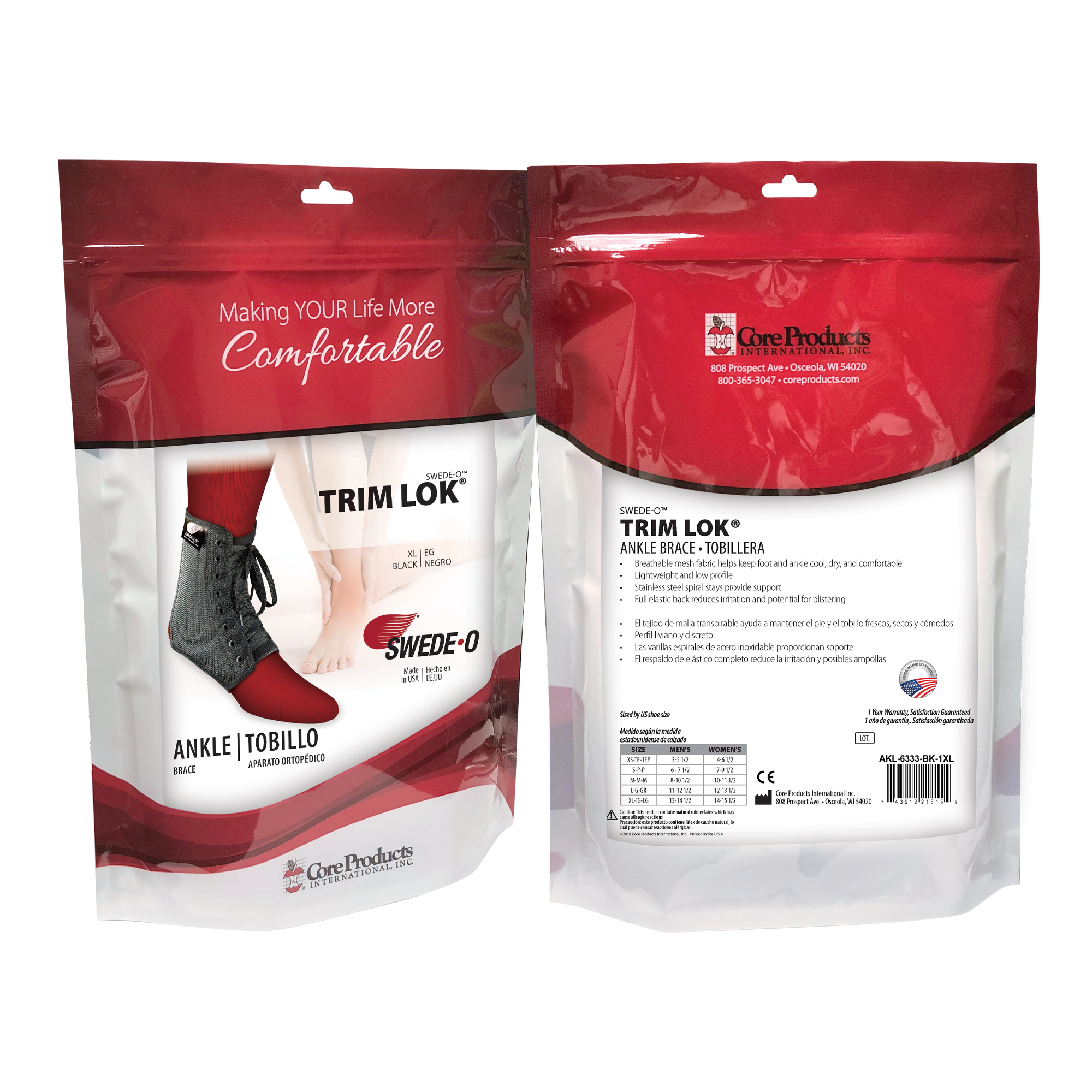 Swede-O Trim Lok Ankle Brace