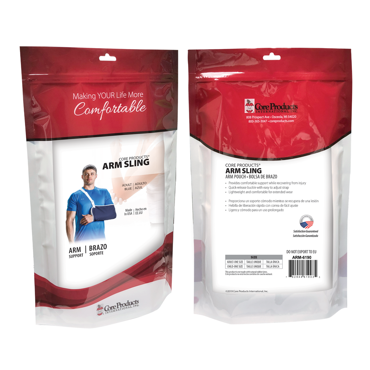 Arm Sling Pouch for Shoulder Pain & Injuries or Use with a Cast