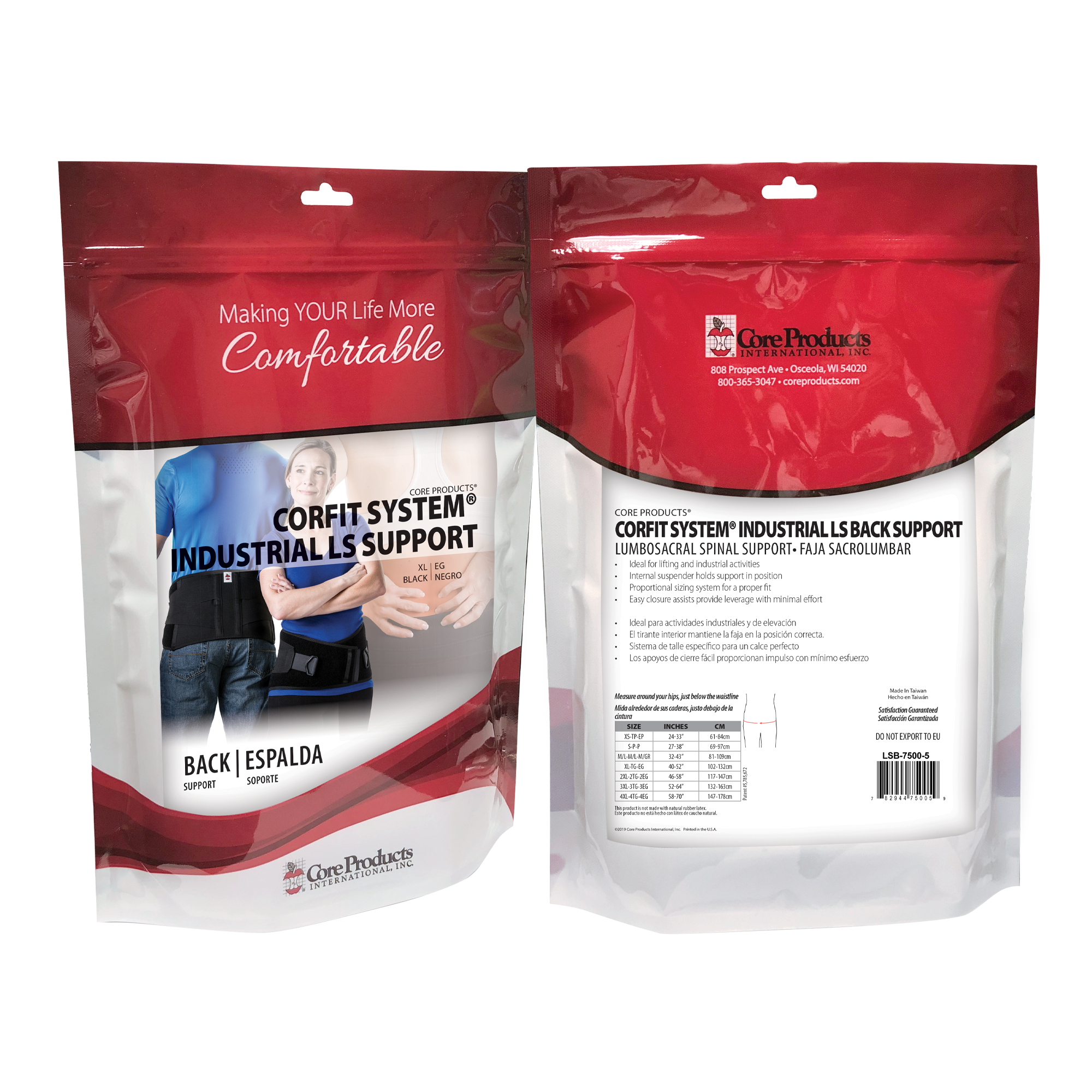 CorFit System Industrial LS Back Support