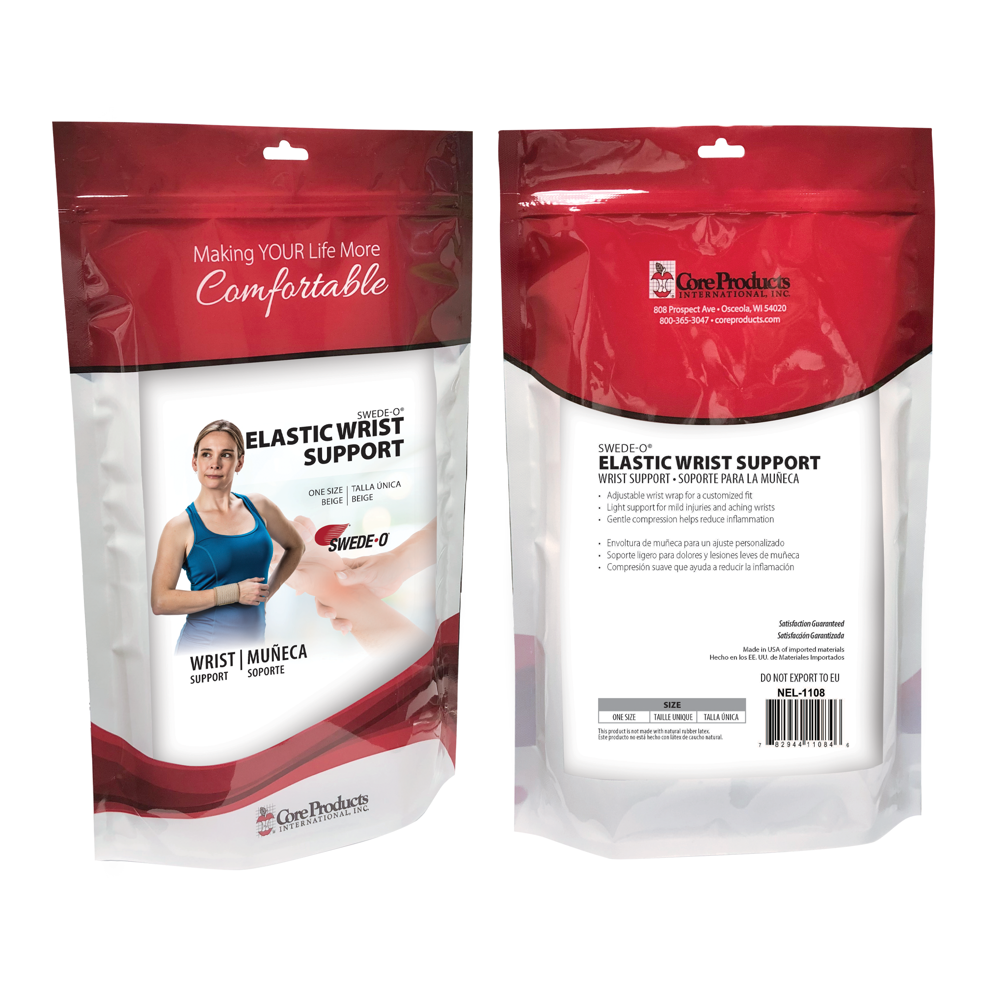 Swede-O Elastic Wrist Support