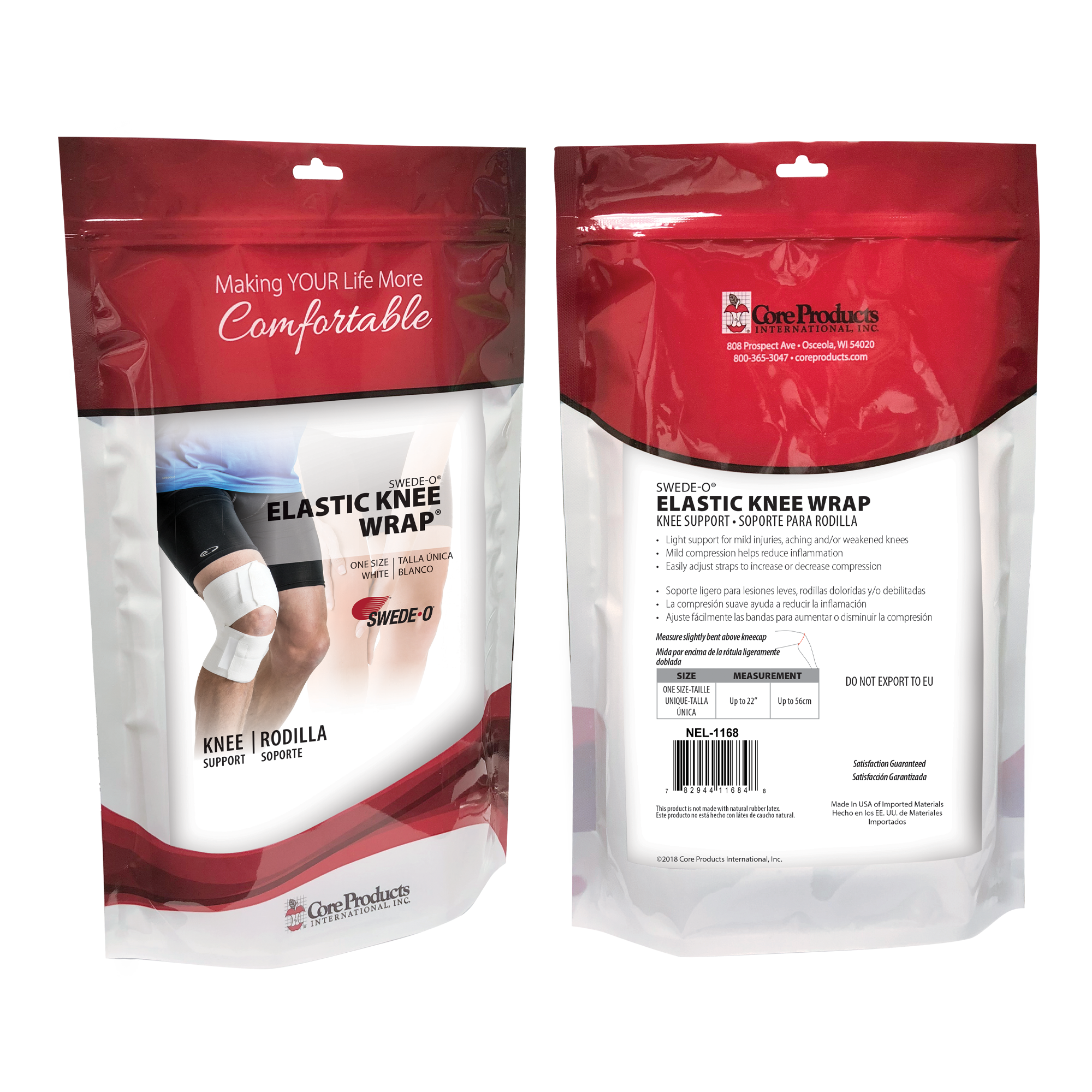 Swede-O Elastic Knee Wrap