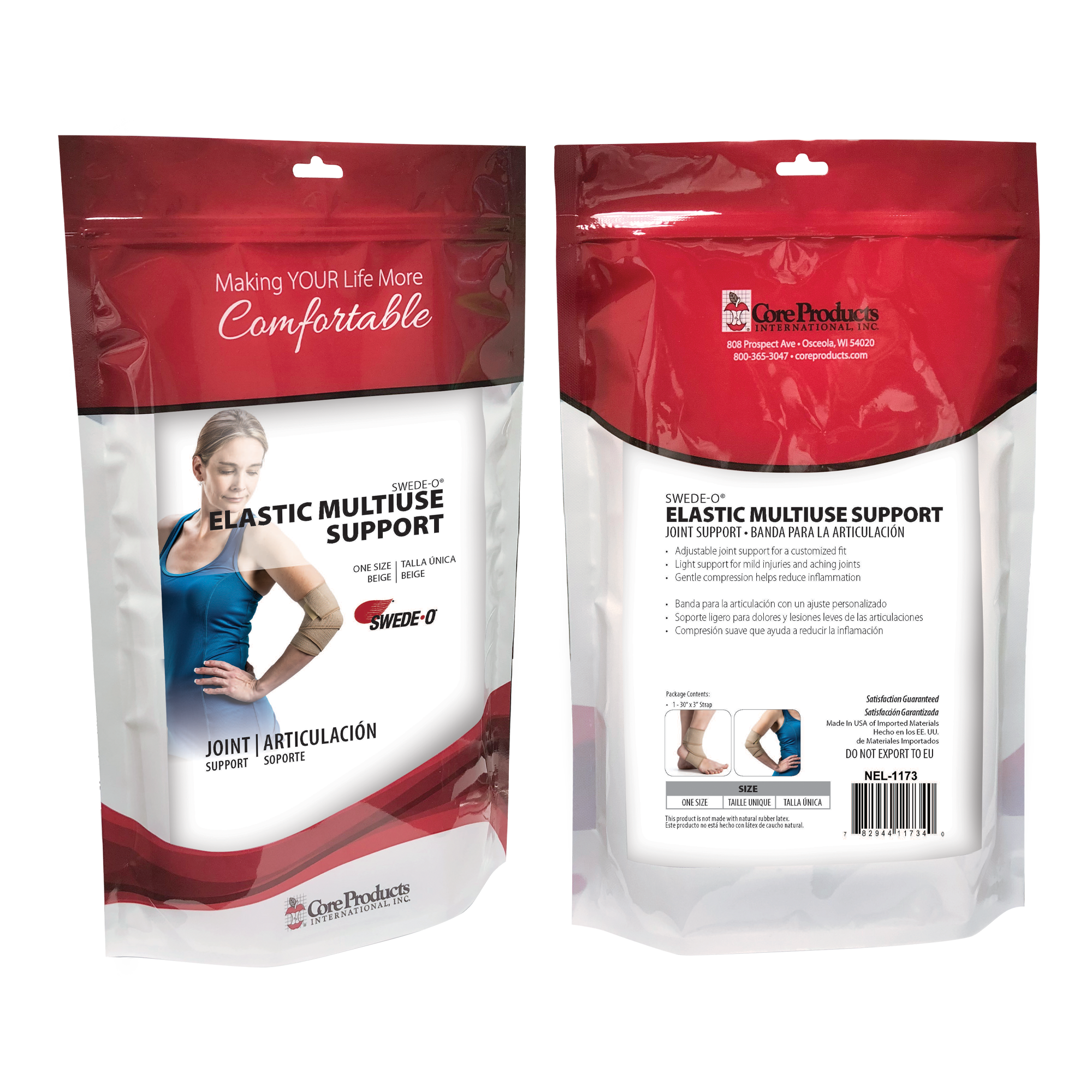 Swede-O Elastic Multiuse Support