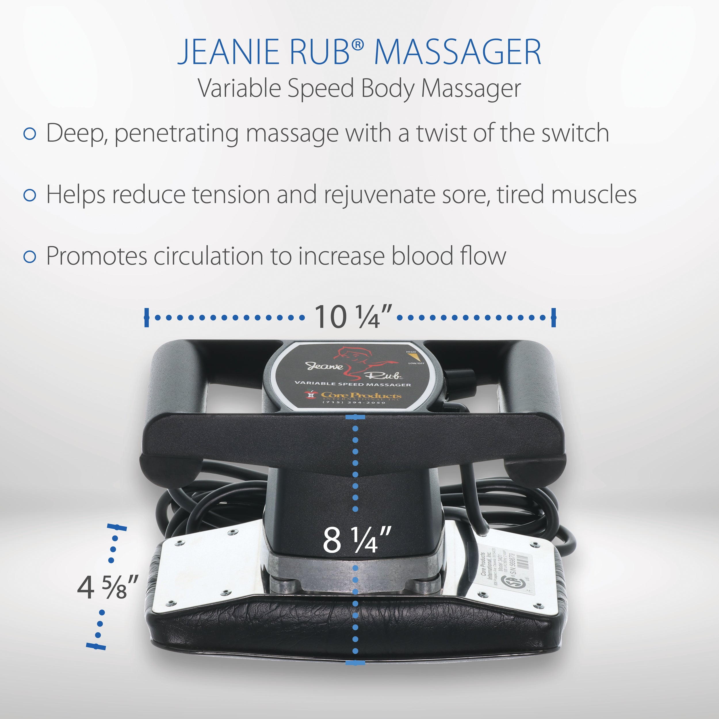 Jeanie Rub Massager - Deluxe Package